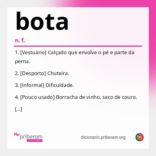 Significado de bota